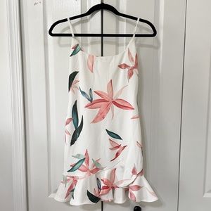 Floral Tropical Mini Dress